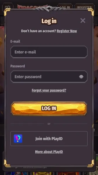 Dragonia login